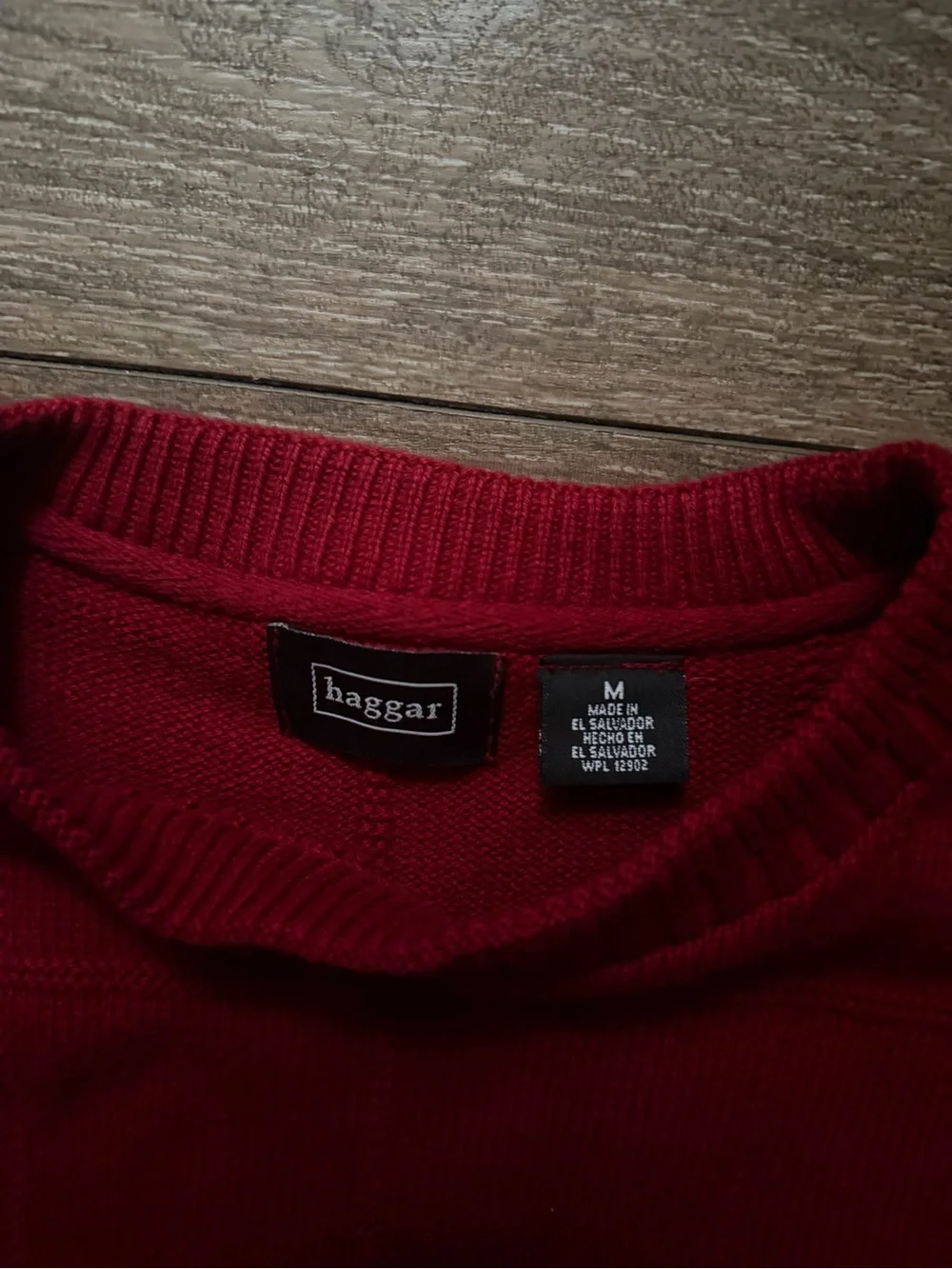 Haggar Red Crewneck Sweater for Men